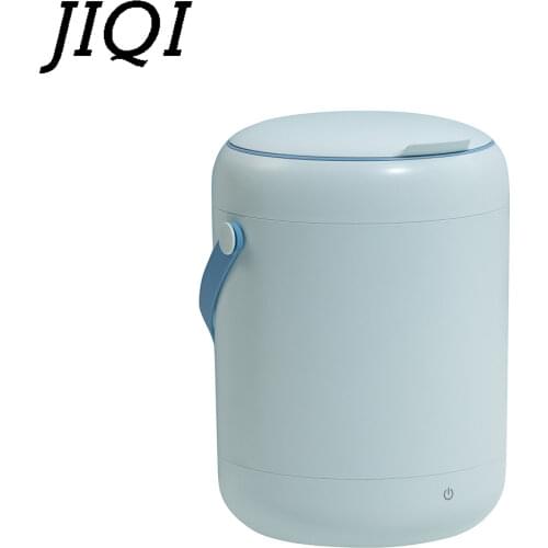 JIQI Electric Mini Clothes Washing Machine Top Loading Semi-automatic 2.0kg Garment Washer+1.5kg Dryer Single Tub Cloth Drying
