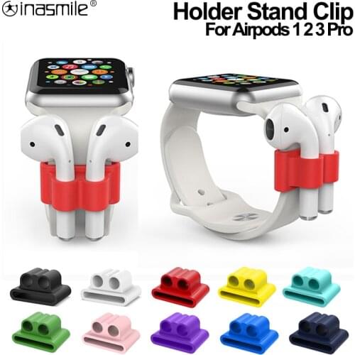 Anti-Lost Wireless Earphone Silicone Holder Clip For Apple AirPods 3 2 1 Earphone Accessories Stand Holder For Apple Airpods Pro