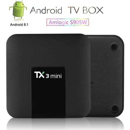 TX3 Mini Smart TV Box Amlogic S905W Quad Core 2GB 16GB Set top box H.265 2.4G WiFi 1GB 8GB TV box Android 8.1 4k Media Player