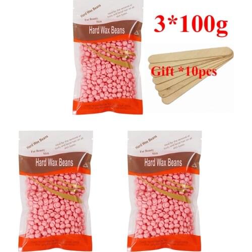200g 300g/Pack Wax Beans Removing Bikini Face Hair Legs Hot Film Wax Pellet Hard Wax Hair Removal Cream Waxing Beans Beauty Care