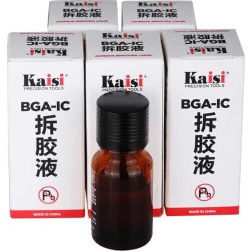 1 Bottle kaisi BGA IC Adhesive Glue Removing Epoxy Remover Cell Phone CPU Chip Cleaner 20ml Repair Remove Liquid Tool