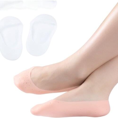 1Pair Gel Sock Silicone Foot Care Tool Feet Protector Pain Relief Crack Prevention Moisturize Dead Skin Removal Sock