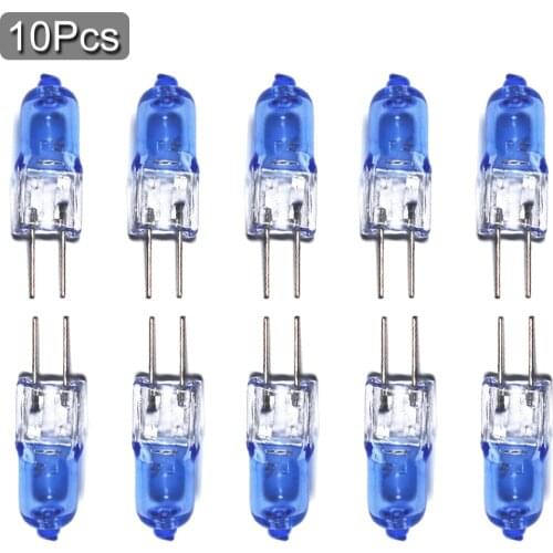 10Pcs/Lot Mini G4 Halogen Lamp 20W Super Bright 12 Volt Light Bulbs DC 12V Warm White for Home Living Room Chandelier Decoration
