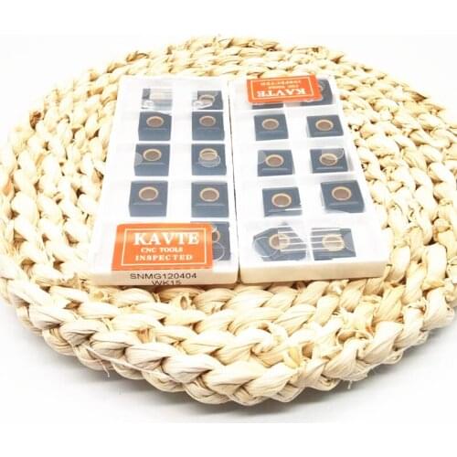 KAVTE NEW 10PCS SNMG120404 WK15 SNMG120408 WK15 External Turning Tool Carbide Inserts High Quality CNC Lathe Tools For Cast Iron