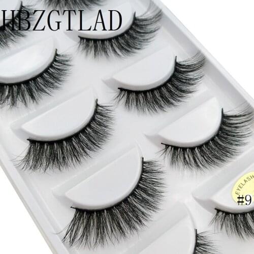 250 pairs/50box 100% Real Mink Fake Eyelashes 3D Natural False Eyelashes 3d Mink Lashes Soft Eyelash Extension Makeup Kit Cilios