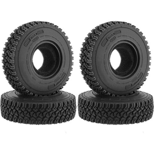 4Pcs 1.55" Soft Rubber Wheel Tires 1.55 Inch Tyre AX-1020 For RC Crawler Car CC01 LC70 LC80 RC Car Parts Accessories