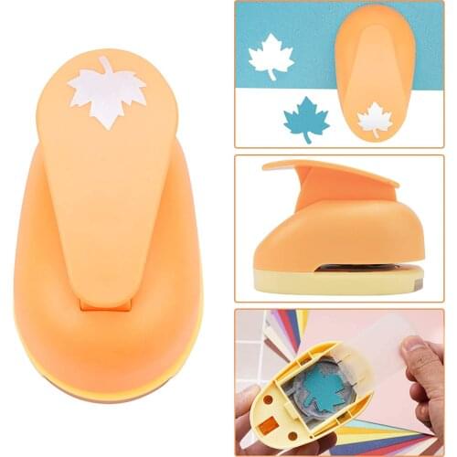 1.5inch Craft Punch Paper Punch For Diy Scrapbooking Cards Decoration Extra Maple Leaf Punch Shape Paper Sheet Office Supplies
