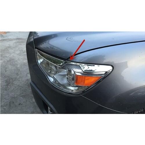 For Mitsubishi ASX 2013-2019 ABS Chrome before Headlight Decorative frame Rear tail light Decorative frame Car styling