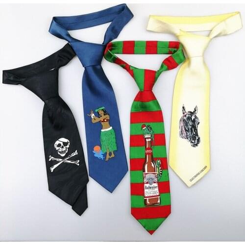 Collar Rope Beer Skull Animal Pattern 10cm Tie Mens Gem Bow tie Striped Ties For Men Necktie accessories Wedding Necktie
