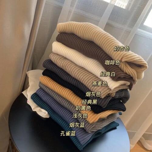 High collar with coat inside build cashmere yarn dress more elastic sweater cultivate ones morality version render sweater