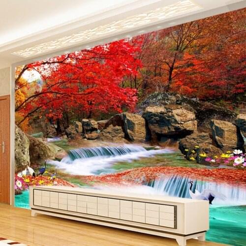 Custom 3D Photo Wallpaper Living Room TV Backdrop Natural Landscape Wall Painting Modern Art Wallpaper Mural Papel De Parede 3D
