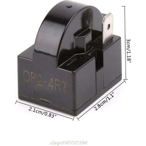 QP2-4.7 Start Relay QP2-4R7 4.7Ω 1 Pin Refrigerator PTC Starter for Compressor N12 20 Dropshipping