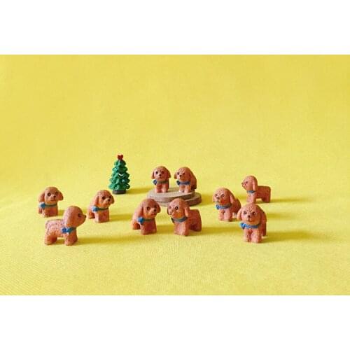 Sale~10Pcs Tactic/dog/puppy/fairy garden gnome/moss terrarium decor/crafts/bonsai/bottle garden/home table decor/r026 DIY