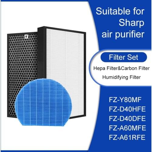 Sharp Air Purifier KC-D41R-B Hepa Filter FZ-D40HFE Carbon Filter FZ-D40DFE Humidifying Filter FZ-A61MFR Air Humidifier Parts