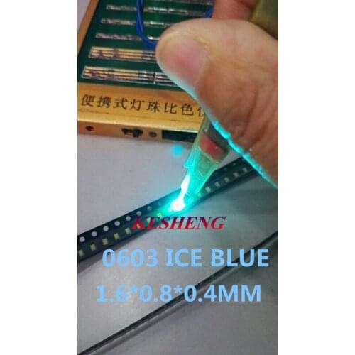 0603 Ice Blue 1608 Ice Blue Clear Ultra Bright Blue SMD LED Indication/1000pcs