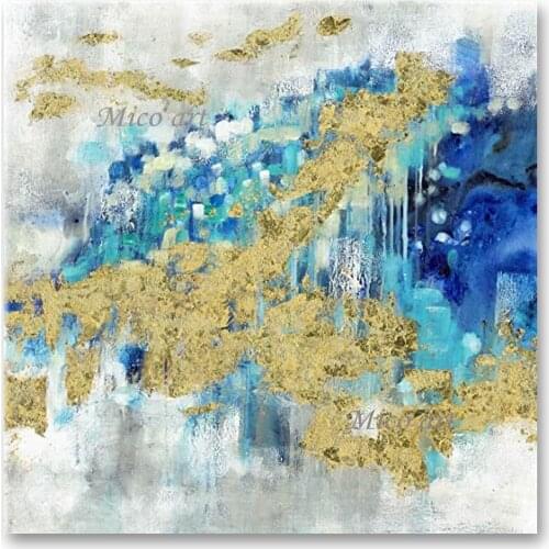 100% Hand-painted Modern Bedroom Decor Abstract Colorful Canvas Paintings Art Oil Painting Canvas Roll Wall Art For Hotel Room