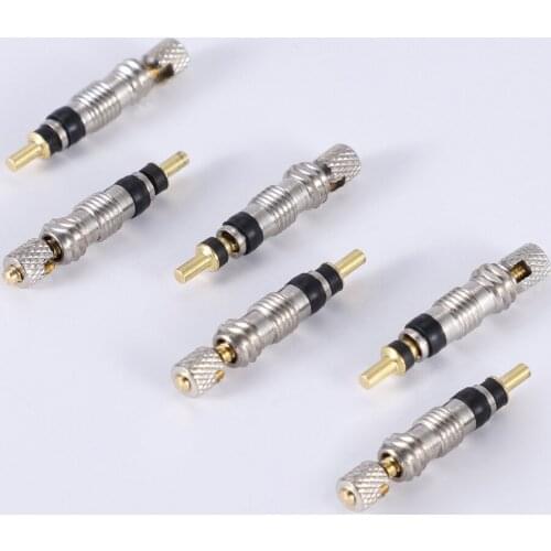 2/5/6PCS Presta Valve Brass Core W/ Optional Tool CNC-machined FV MTB Road Bike Tubes Repair Tire Service Parts