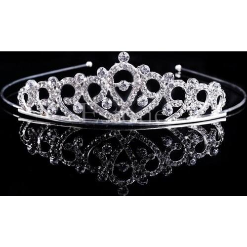 2021 New Vintage Wedding Bridal Crystal Rhinestone Headband Crown Hair Accessories Tiara