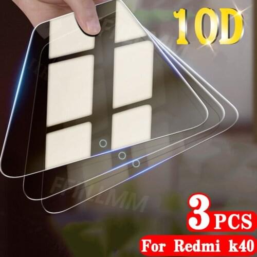 3Pcs/lot 9H Full Cover Screen Protectors For Xiaomi Redmi K40 Pro Tempered Glass For Redmi K40 Pro Glass For Redmi K40 Pro Glass