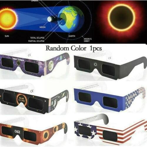 5 Random Style Paper Solar Eclipse Glasses Ring Eclipse Observation Solar Total Glasses Glasses Eclipse Z4R3
