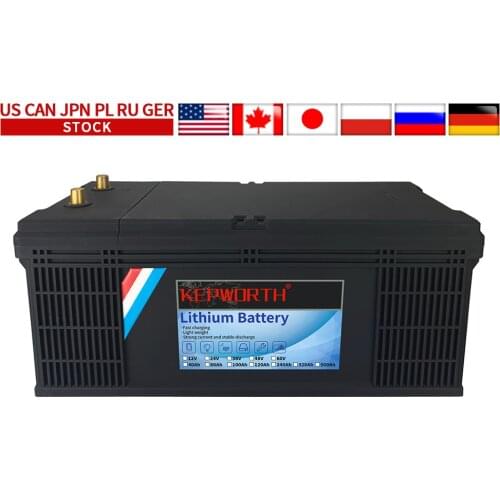 12V 200Ah LiFePO4 Deep Cycle Battery Built-in BMS 3000+ Cycles 2400WH Perfect for RV Solar Marine Overland Off-Grid Application