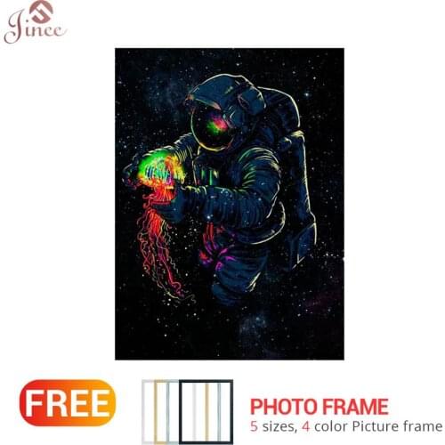 Full Square/Round Drill 5D DIY Diamond Painting "Astronaut" 3D Embroidery Cross Stitch 5D Spaceman Home Decor