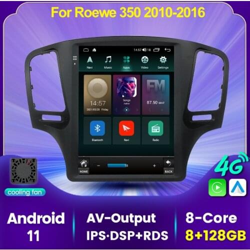 6+128G For Roewe 350 Radio 2010 - 2016 Android 11 Car GPS Navigation FM RDS Stereo Truck Audio Video Recorder Multimedia Player