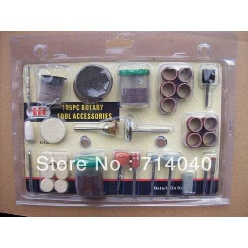 Free shipping, Brand New 105 Pc Rotary Tool Accessory kit For Dremel grinder 1/8" NR, factory price