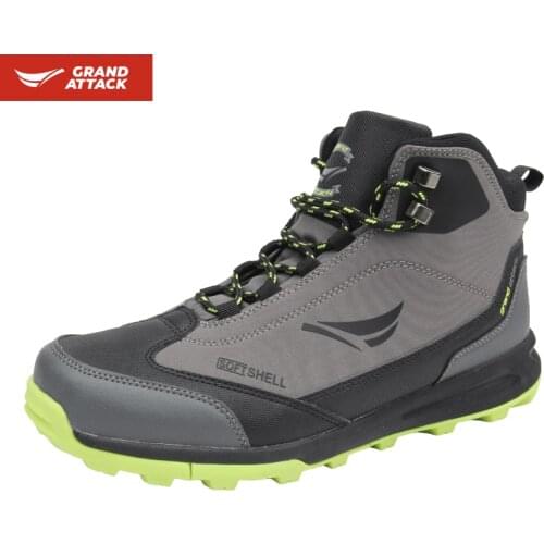Grand Attack Mens High Quality Outdoor Soft Shell Ankle Boots Hiking Trekking Camping Fishing Hunting Boot Shoe Free Shipping