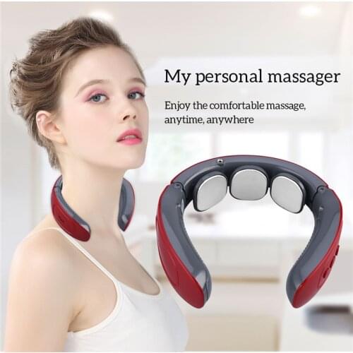 CkeyiN Electric Pulse Neck Massager Intelligent Physiotherapy Pain Relief Health Care Relaxation Intelligent Cervical Massager