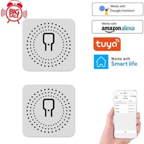 MINI Wifi Smart Switch 10A 2-way Control Timer Wireless Switches Smart Home Automation Compatible With Tuya Alexa Google Home