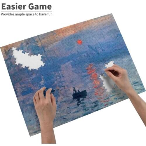 Claude Sunrise Jigsaw Puzzle Game Wooden Toys Assembling Picture Games Toys Claude Ist France French Sunrise Master Masterpiece