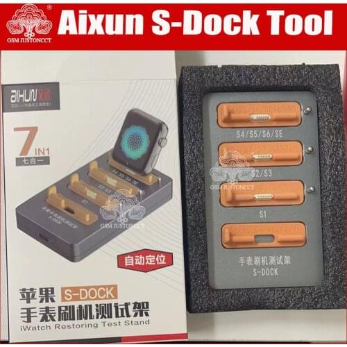 JCID AIXUN S-DOCK SE S1 S2 S3 S4 S5 S6 FOR IPHONE iWatch APPLE Watch IBUS Test stand restor tool reboot screen touch failure
