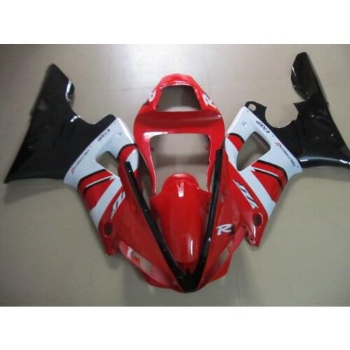 Custom Motorcycle Fairing kit for YAMAHA YZFR1 00 01 YZF R1 YZF1000 2000 2001 ABS Red White black Fairings set+Gifts YB08
