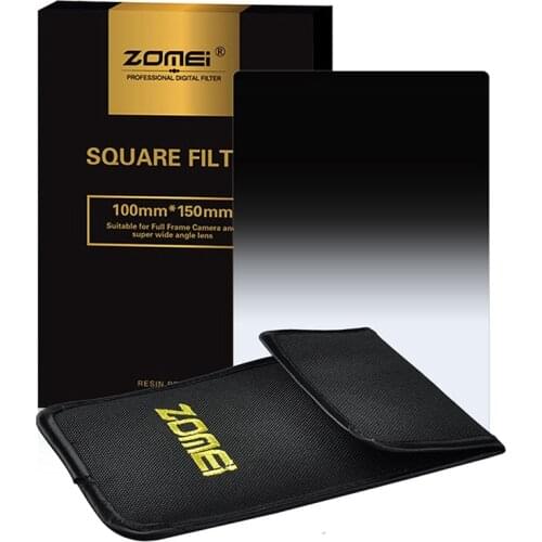 Zomei 100*150mm Gradual Gray Square Filter ND2 ND4 ND8 ND16 Z-Pro Filter for Cokin Z Series