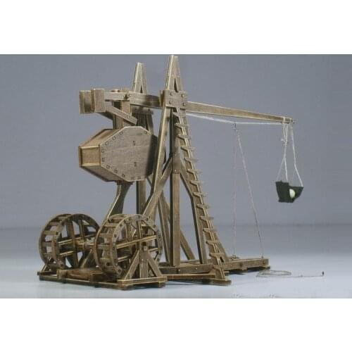 The Age of empires model kits mangonel Trebuchet Wooden Model Puzzle Toys