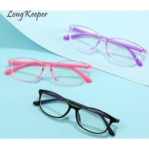 UV400 Kids Anti Blue Light Glasses Silicone Boys Girls Computer Eyeglasses Blue Light Blocking Glass Optical Frame