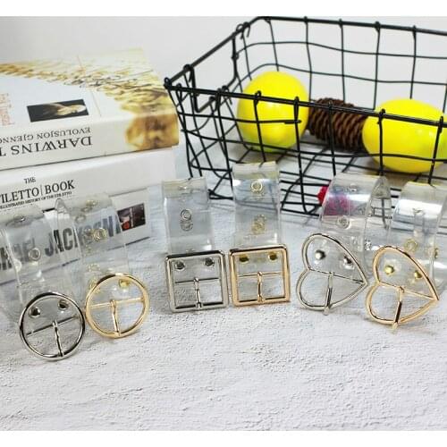 Women Clear Full Grommet Belt Female Disigner Punk Rivet Pin Buckle Waist Resin Plastic PVC Trouser Jeans Transparent Belts