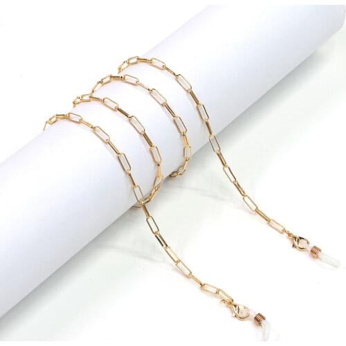 Gold Color Glasses Strap Hang Mask Lanyard Sunglasses Chain Holder Spectacle Rope Neck Cord