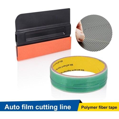 10m Cutting Tape Car Carbon Fiber Sticker Vinyl Wrapping Cutter with Felt Squeegee Window Tint Tool Auto Styling Accessories