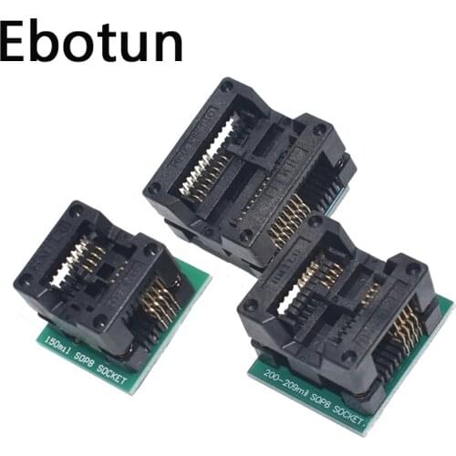 SOP16 to DIP8 Wide-body Seat Wide 150mil 200mil 208mil 209mil 300mil Programmer SOP8 Adapter Socket for EZP2010 EZP2013 CH341A