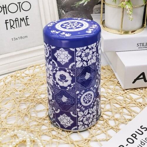 Modern Round Tin Box Candy Packaging Tin Box Printed Organizer Tinplate Box Candy Jar Multilayer Tea Can Milk Powder Can