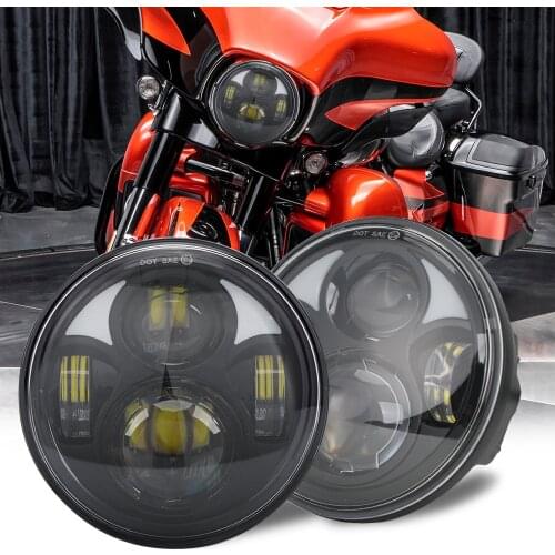 5.75 Inch Led Motorcycle Headlight For Harley Dyna Sport FXD Fat Bob Street BobFXDB FXR FXDL Motorcycle Accessories Headlights