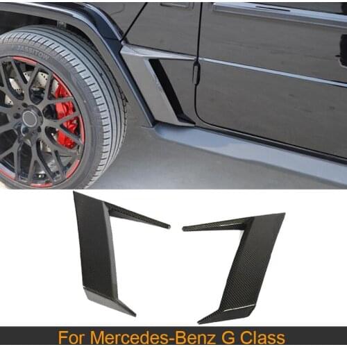 Carbon Fiber Car Air Vents Fins Splitters Canards For Mercedes-Benz G Class All Cars 2019 2020 Car Door Fins Canards Splitters