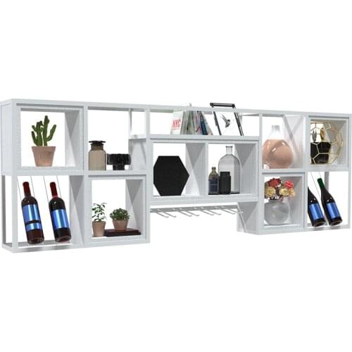 European Style Iron Wine Rack Wall Mounted Wine Rack Wine Rack Wall Mounted Goods Rack Wine Glass Rack Bar Table Wall Mounted Ra