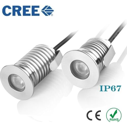 IP68 1W 3W Waterproof LED Underground Light Outdoor Ground Garden Path Floor Buried Yard Spot Landscape DC12V/24V