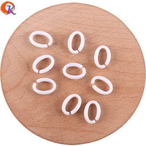 Cordial Design 200Pcs 11*16mm Jewelry Accessories/Acrylic Beads/DIY Making/Oval Ring Shape/AB Effect/Hand Made/Earring Findings
