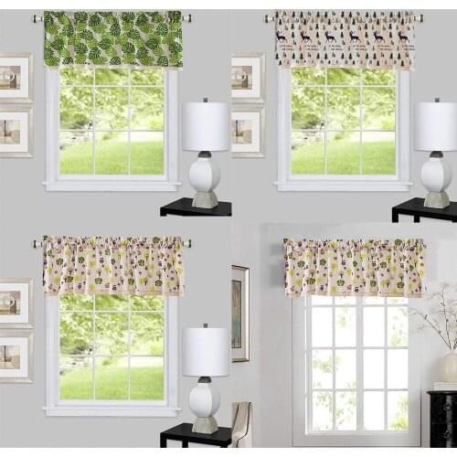 Window Valance Curtain Kitchen Living Bathroom Short Curtain Window Valance Drape Home Decor Window Short Kitchen Home Decor