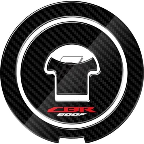 3D Carbon-look Motorcycle Fuel Gas Cap Protector Decals Case for Honda CBR600F F2 F3 F4 F4i 1987-2006