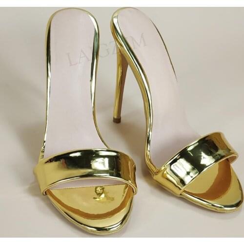 DOBANER Stylish Women Pumps Wedding Prom Slip On High Heels Slides Sandals Stiletto Office Ladies Shoes Woman Plus Size 42 43 47